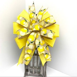SOLD OUT. Lemon Theme Wreath Bow